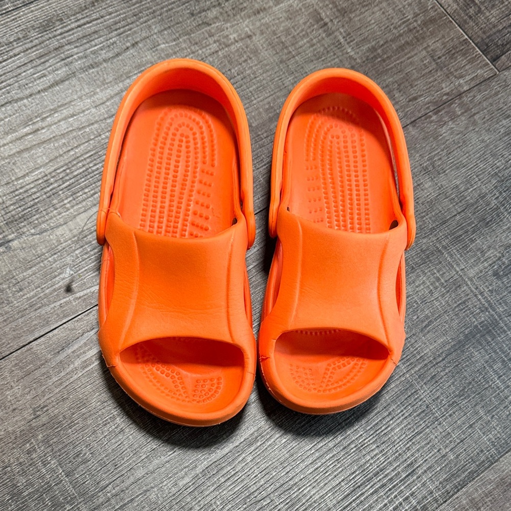 CROCS Bright Orange Slide Sandals